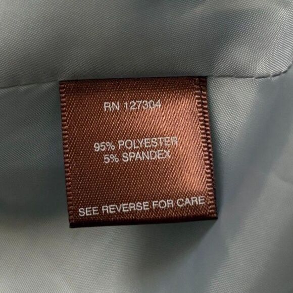 Multiples Evening Jacket Blue Mid Mod Floral Print Artsy One Button Plus Size 1X - Picture 5 of 5